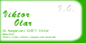 viktor olar business card